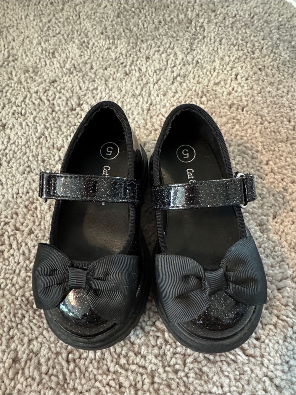 Cat & Jack dressy black shoes toddler size 5